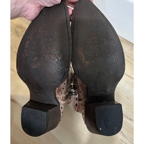 Old Gringo Mabell 6” Embroidered Sued Boot Women’s Sz 6.5 Native American Chief - Picture 12 of 15